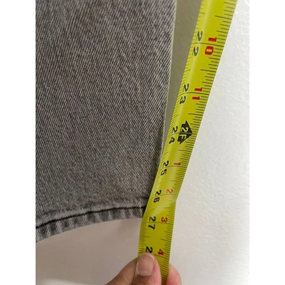 Levis Strauss 501 Mens Straight Leg Button Fly Denim Skinny Gray Jeans Sz S - Picture 5 of 12